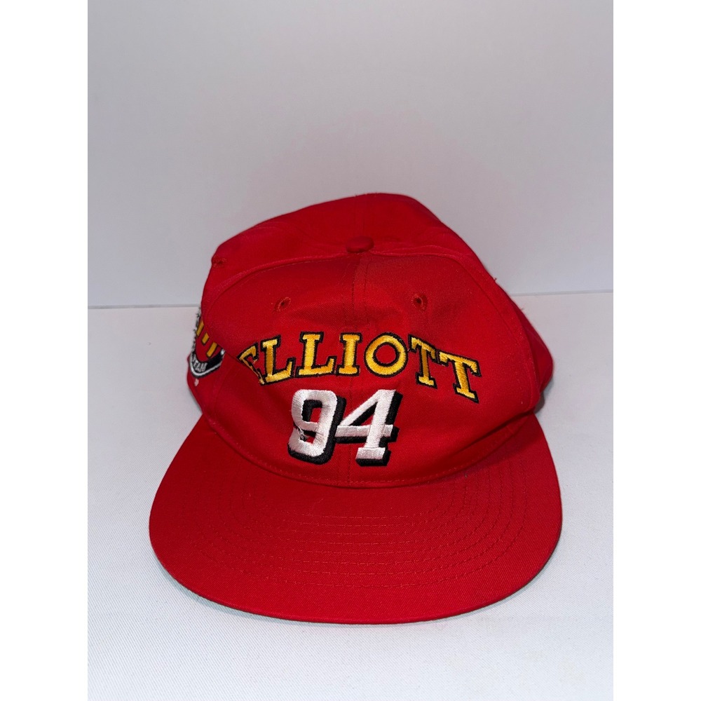 Vintage‎ 1995 Bill Elliott 94 McDonalds Racing Team Snapback Hat Red NASCAR Cap
